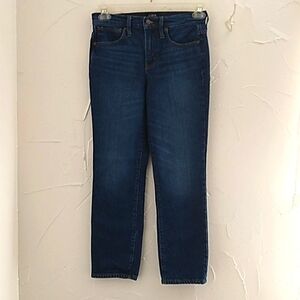 J. Crew Essential Straight Jeans Size 26 No‎ Distressing Zip Fly 5 Pockets
